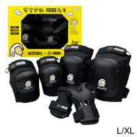Ensemble de protection sportive Prior : Casque de skateboard, genouillères et coudières professionnelles en nylon PP épais, antidérapantes et durables