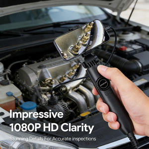 Two ways Endoscope Camera with 8 LEDs 6.4mm durable Cable Inspection Camera Sewer inspection essential for <b>car</b> <b>repair</b> Borescope - Product Image 5