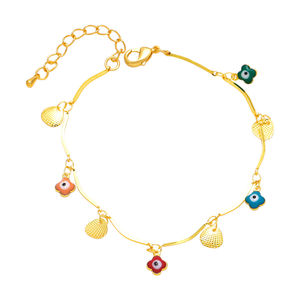 Saldi estivi caldi! 18k oro placcato in acciaio inox <span class=keywords><strong>Daisy</strong></span> bracciale per le donne con pietre colorate di zircone - Product Image 3