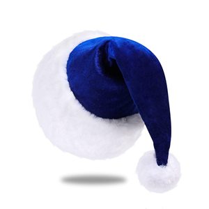 PESENAR Chapeau de Noël en peluche, <span class=keywords><strong>bonnet</strong></span> du Père Noël en peluche courte avec doublure en velours unisexe, chapeau de Noël confortable et épais en peluche - Product Image 5