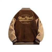 Veste de baseball universitaire personnalisée de haute qualité en laine/polyester pour homme, grande taille, avec logo frontal et caractéristiques écologiques