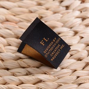 Etiquetas Tejidas Personalizadas de Alta Calidad al por Mayor con Logotipo, Patrones y Símbolos, Etiquetas Tejidas de Poliéster y Algodón para Cuello de Camisas, Etiquetas Tejidas de Damasco para Ropa - Product Image 1