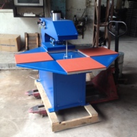 Mesin press panas termal printer linen 4 meja putar multifungsi kecepatan tinggi untuk kain tekstil katun sublimasi