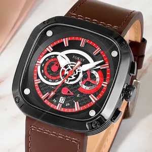 Reloj De Cuero Genuino Montre En Cuir Высокое качество модные наручные часы класса люкс ремень из натуральной кожи мужские кварцевые часы наручные часы
