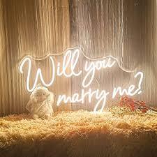 Letrero LED de Neón Personalizado para Fondo de Boda de Lujo con la Frase '¿Te Casas Conmigo?', Kit de Propuesta para Decoración de Eventos y Fiestas - Product Image 1