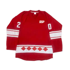 Concevez votre propre uniforme de hockey sur glace respirant 100% polyester, vente en gros, logo personnalisé imprimé, uniforme d'équipe de hockey sur glace fabriqué au Pakistan - Product Image 6