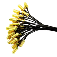 Câble d'extension coaxial RF personnalisé étanche MHF4 UFL femelle RF1.13, à faible perte, 50W, gain 3.5dBi, pour communication verticale