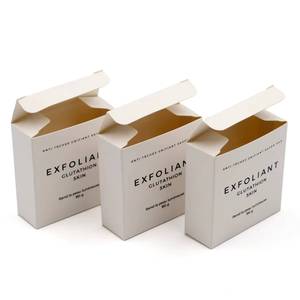 Caja de Papel Blanca Mate Brillante de Alta Calidad para Envasado de Cosméticos con Impresión Personalizada para Jabón Artesanal - Product Image 1