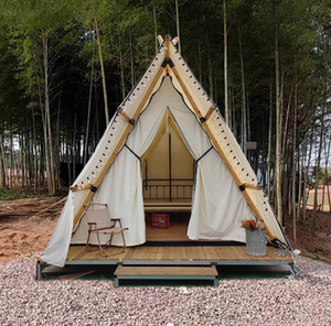 Tente de safari de luxe personnalisée pour glamping en Afrique avec salle de bain, tente de safari en toile pour hôtel-resort de luxe - Product Image 6