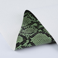 Cuero Sintético de Pitón Clásico de 085 mm, Cuero Artificial de Pitón con Estampado Brillante, Resistente a la Abrasión, para Bolsos, Zapatos, Botas, Sofás, Suave