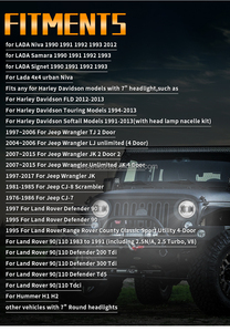 Phare LED universel de 7 pouces pour <span class=keywords><strong>Jeep</strong></span> <span class=keywords><strong>Wrangler</strong></span> TJ <span class=keywords><strong>2</strong></span> <span class=keywords><strong>portes</strong></span> 1997-2006, phare rond de 7 pouces à faisceau haut/bas, anneau halo <span class=keywords><strong>blanc</strong></span>/bleu, <span class=keywords><strong>2</strong></span> pièces - Product Image 6