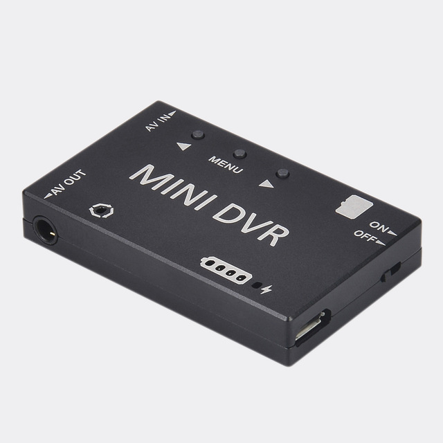 LS-R013 Mini FPV DVR with Brushless DC Motor and Plastic Construction Supporting Multiple Languages for FPV