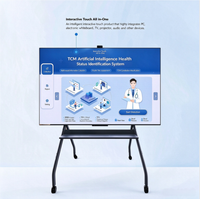 Écran tactile interactif intelligent AI TCM de 65 pouces tout-en-un pour diagnostic facial et détection de la constitution corporelle