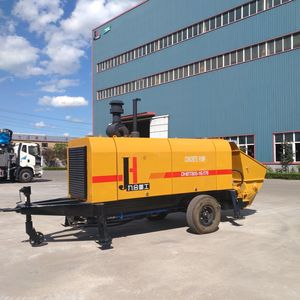 Pompe à béton à livraison rapide de marque JIUHE, moteur diesel, remorque, pompe à béton DHBT50 60 80 100 120 Series - Product Image 5