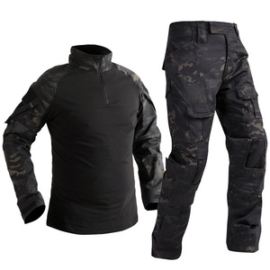 Ensemble uniforme <span class=keywords><strong>tactique</strong></span> camouflage pour homme, chasse en plein air, randonnée, entraînement, pantalon long, chemises à manches longues, tenues tactiques - Product Image 4