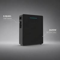 Système de batterie solaire mural tout-en-un 5 kW pour balcon, certification UE, contrôle intelligent par application