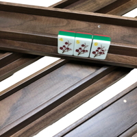 Supports de Mahjong en Bois Premium Durables avec Poussoirs Magnétiques, 20 Pouces, en Noyer Naturel – Ensemble de 4 Pièces