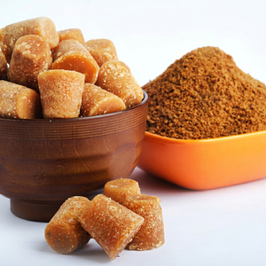 Nouvelle récolte de poudre d'édulcorant de canne, poudre d'édulcorant de canne dorée, nouvelle saison, poudre de jaggery non raffinée, poudre de gur non raffinée de qualité supérieure - Product Image 1