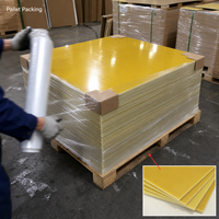 Panneau stratifié en fibre de verre époxy jaune 3240 - Panneau d'isolation haute tension résistant aux hautes températures, anti-humidité et anti-arc électrique