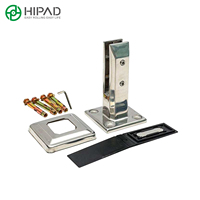 Accessoires populaires pour portes et fenêtres en verre sans cadre en acier inoxydable pour villas, salles de bain, balcons, escaliers et cours extérieures