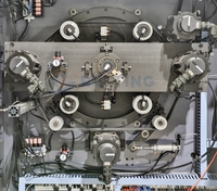 Enrouleur de tourelle verticale non-stop à grande vitesse étiquette adhésive machine de rebobinage automatique de tourelle à 4 broches