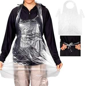 Huamaohengchun 100 Delantales Desechables para Adultos 23.637.4 Delantales de Cocina Impermeables Ecológicos de PBAT/PLA - Product Image 1