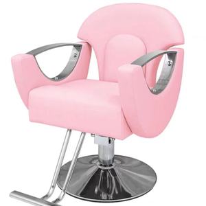 Sillón de Barbería de Cuero Cómodo para Corte de Cabello, Permanente y Tinte, con Elevación Giratoria, para Muebles de Salón con un Diseño Simple - Product Image 5