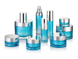 UV kaplama çift duvar akrilik krem kavanoz şeffaf plastik akrilik losyon şişesi ve cilt bakımı kozmetik ambalaj için krem kavanoz - Product Image 3