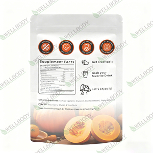 Yetişkin saç büyüme ve güzellik faydaları için WELLBODY Vegan kabak çekirdeği yağ yumuşak jel kapsüller - Product Image 6