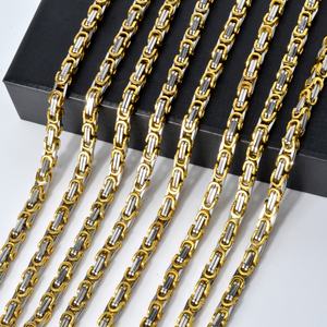 Collar de Cadena de Eslabones Chapado en Oro de 18k de Acero Inoxidable de Alta Calidad Zeadear, Moderno para Mujeres y Hombres - Product Image 5