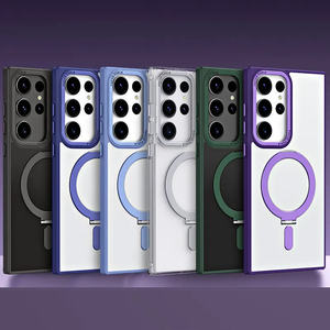 Không Dây Sạc Rõ Ràng Chống Sốc Trường Hợp Đối Với <span class=keywords><strong>Samsung</strong></span> <span class=keywords><strong>Galaxy</strong></span> S25 Siêu Cộng Với Đầy Màu Sắc Matte Cạnh Bumper Bìa Bảo Vệ Từ Tính - Product Image 2