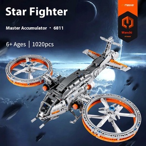 IM.Master 6811-6812 Sci-fi Série Mecânica Star Warr Space Fighter Navio de Guerra de Plástico Infantil Blocos Montados - Product Image 2