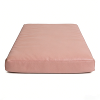Lit pour chat et chien Yang Yang Pet Tech en tissu, luxueux, rose, rectangulaire, amovible, lavable, antidérapant, avec mousse à mémoire de forme