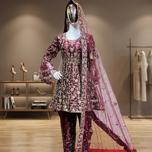 Robes de mariée traditionnelles pour femmes, couleur personnalisée, en mousseline de soie et dentelle, coupe trapèze longue, grande taille, fleurs en cristal, respirantes - Product Image 3