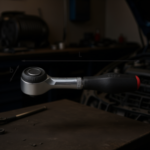 Llave de trinquete de 237 1/4 pulgadas con mango de liberación rápida para reparación automotriz - Product Image 3