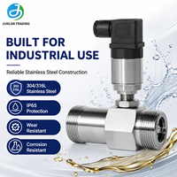 Capteur de débit à turbine liquide en acier inoxydable DN4-DN100, sortie impulsionnelle 4-20mA pour pipeline industriel