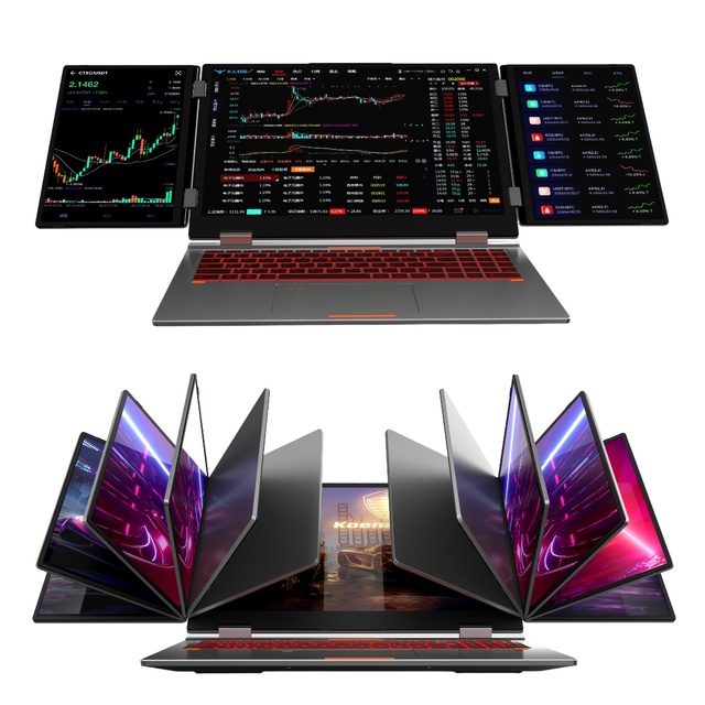 OEM New 16-Inch Triple Screen 10.5" Touch Screen Intel Core I7-1260P 12-Core 120Hz 1920x1200 11 Pro Laptop English