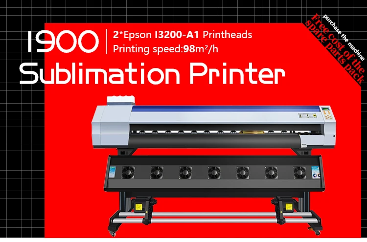 1.3m/1.6m/1.8m/1.9m Lifetime warranty Dye sublimation printer digital printing machine price print