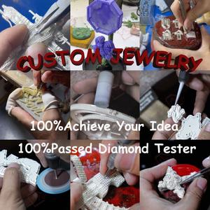 HiphopカスタムMoissaniteペンダント925スターリングシルバーパスダイヤモンドテスターMoissaniteペンダント - Product Image 6