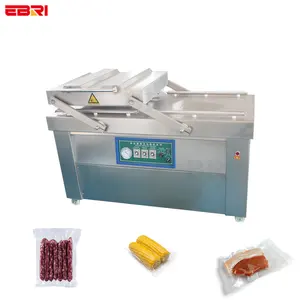 Máquina de envasado al vacío de carne de salchicha más vendida, línea de producción de huevos, máquina de envasado al vacío de alimentos congelados