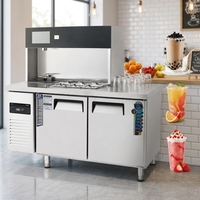 OEM Klantspecifieke Commerciële RVS Waterbar Werkbank Melkthee Speciale Machine Automatische Melkthee Machine