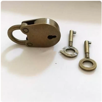 Cadenas vintage en laiton PL07 avec serrure à clé squelette pour pièces et accessoires de sac spéciaux pour la Saint-Valentin