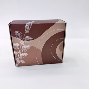 Meilleures ventes, boîtes postales en carton ondulé personnalisées gaufrage en feuille d'or brun pour vernis à ongles, huile, crème pour le visage, emballage de cosmétiques personnalisé - Product Image 5