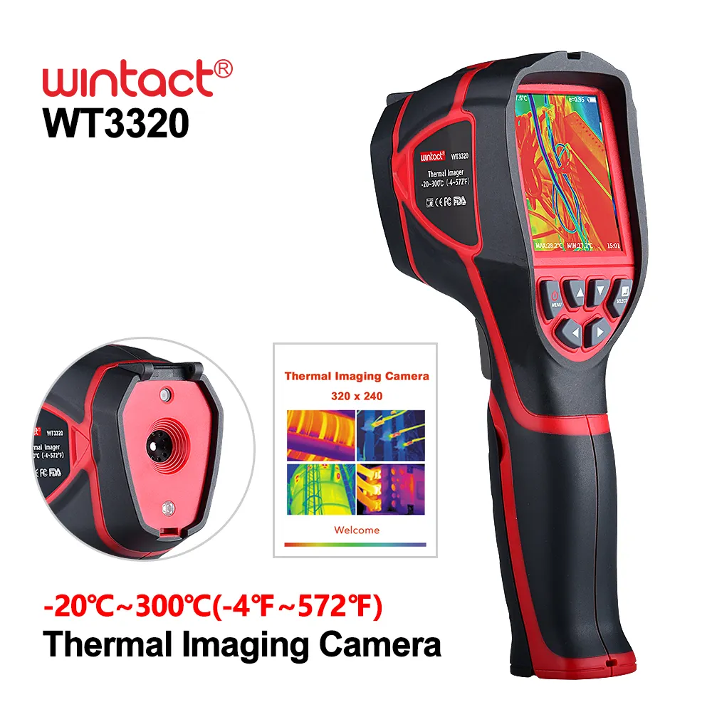 Infra Ihandheld Warmtebeeldcamera Thermometers Digitale Usb-Communicatie-20c Tot 300c (-4f Tot 572f)
