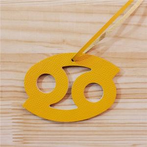 HR Bulk Cancer Sign Leather <b>Keychains</b> 12 Constellation Bag Accessories Wholesale Horoscope Gift for Resale - Product Image 4