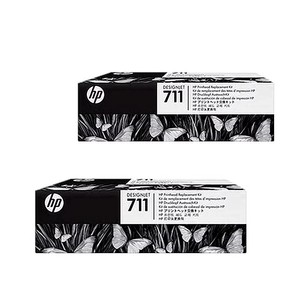 Kit de tête d'impression HP C1Q10A d'origine pour traceurs T120 T520 T530, tête d'impression HP711 avec nouvelle cartouche d'encre, traceur HP T120 d'origine - Product Image 1