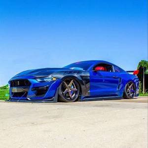 Paragolpes Delantero de Fibra de Carbono YX Nuevo para <span class=keywords><strong>Mustang</strong></span> 2024+ Estilo GTD Mejorado con Ventilación, Carbono Seco Remachado, Negro Carbono - Product Image 6