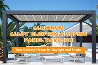 Pergola bioclimatique moderne en aluminium à lames orientables 3x3 3x4 4x4 6x4 m, fabrication OEM