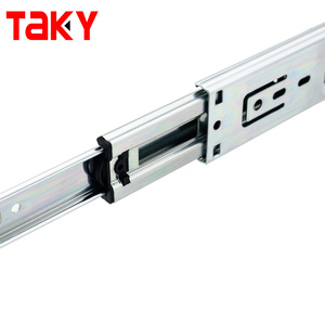 รางเลื่อนแบบเต็มปิดรางเลื่อนลิ้นชักเฟอร์นิเจอร์ทรงกลมขนาด3พับ - Product Image 5