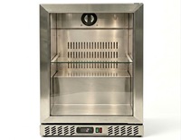 Mini-réfrigérateur de bureau exécutif pour la maison, en acier inoxydable, avec porte en verre, pour le stockage de thé et de boissons matcha